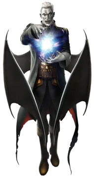 vampire doing magic spell