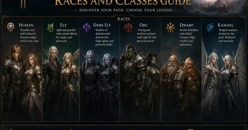 Raças e Classes de Lineage 2