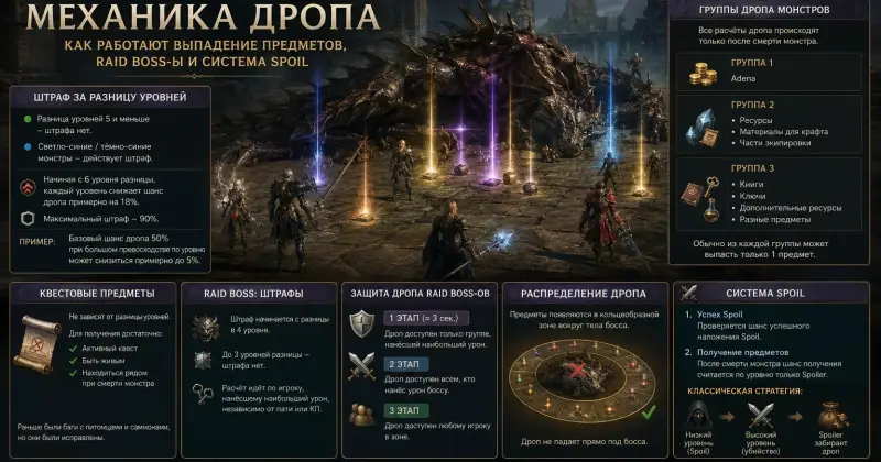 Lineage 2 Drop Mechanics